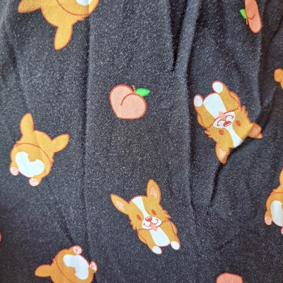 Hot Topic button down Corgi print dress size S - Picture 3 of 11